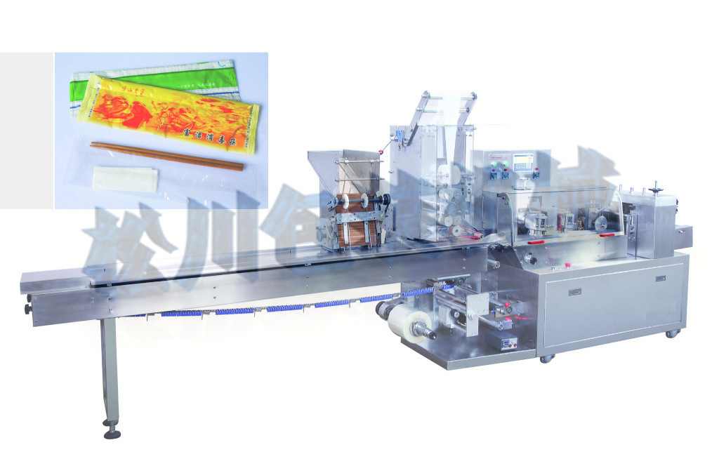 KD-260全自動(dòng)濕巾，筷子組合枕式包裝機(jī)